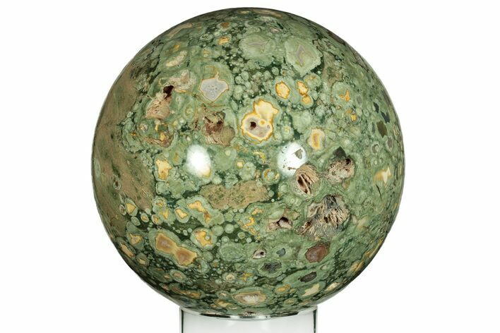 Polished Rainforest Jasper (Rhyolite) Sphere - Australia #208014